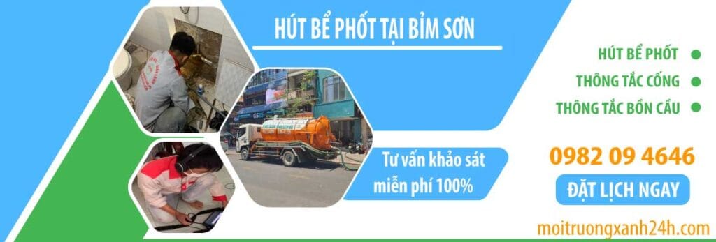 Hút bể phốt Bỉm Sơn uy tín