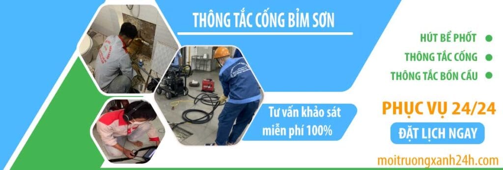 Thông tắc cống Bỉm Sơn Uy Tín