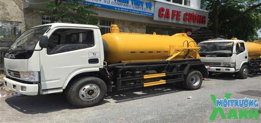 Hút bể phốt Thạch Thành Môi Trường Xanh 24h