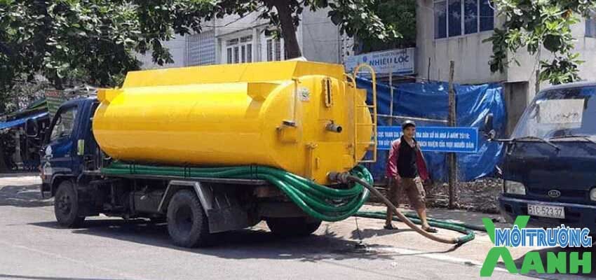 Hút bể phốt Yên Khánh Môi Trường Xanh 24h